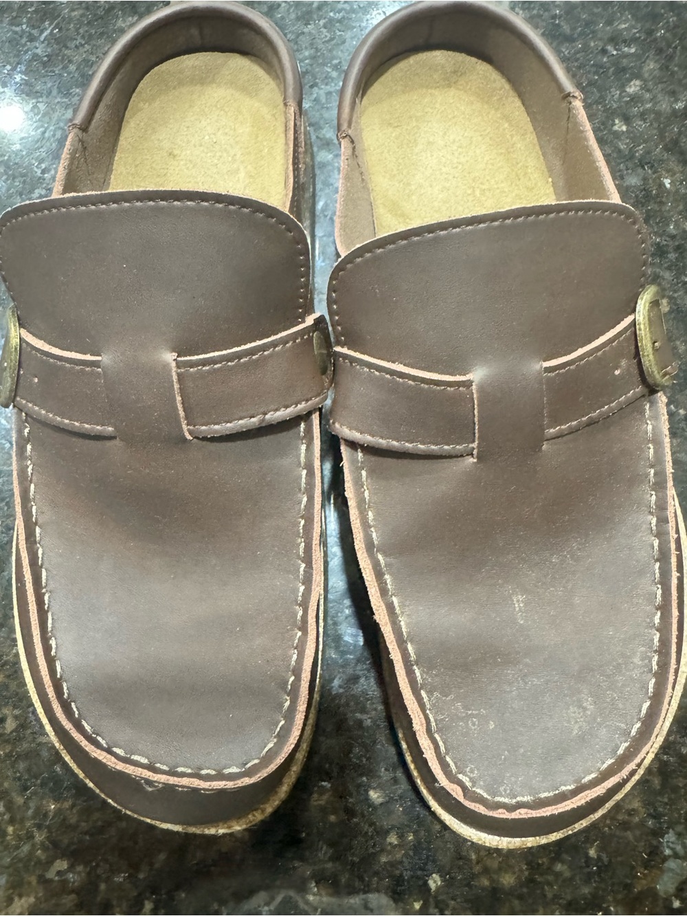 Women’s Brown Leather Slip-On Loafers